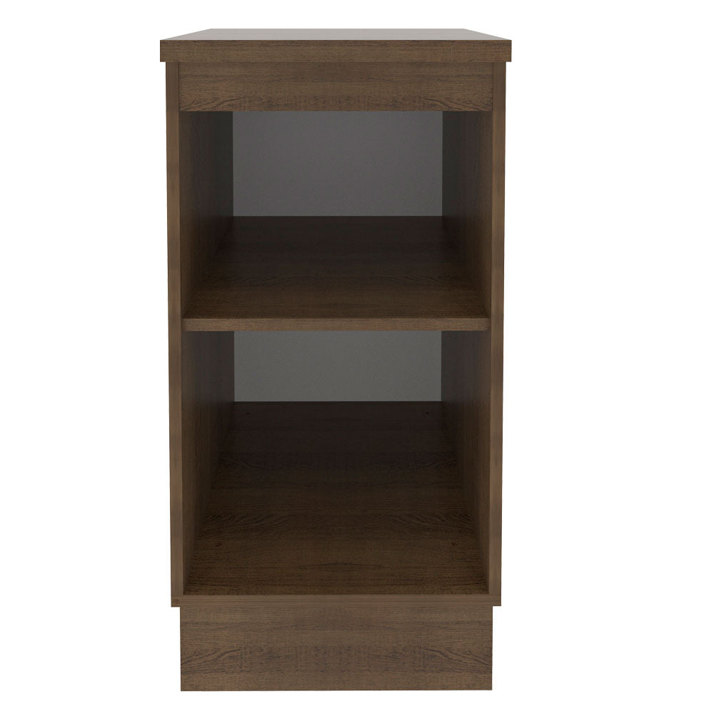 Balcão Madesa Glamy 40 x 60 cm 1 Porta (Com Tampo) Rustic/Preto