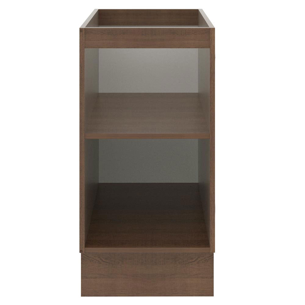 Balcão Madesa Lux 40 cm 1 Porta (Sem Tampo) Rustic/Preto