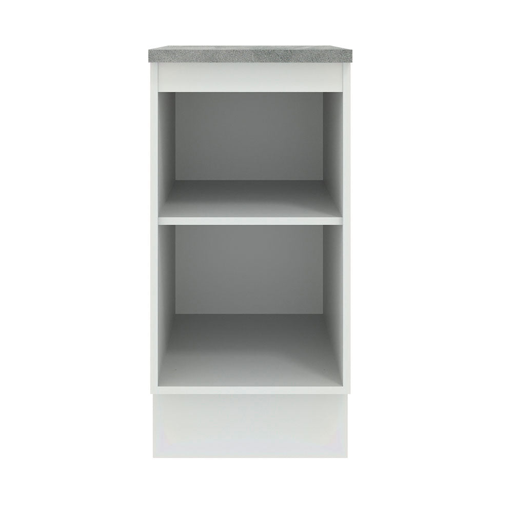 Balcão Madesa Agata 40 x 60 cm 1 Porta (Com Tampo) Branco/Cinza