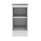 Balcão Madesa Agata 40 x 60 cm 1 Porta (Com Tampo) Branco/Cinza