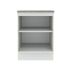 Balcão Madesa Agata 60 x 60 cm 1 Porta (Com Tampo) Branco/Cinza