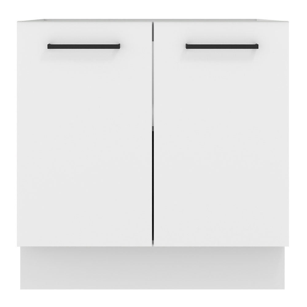 Balcão de Cozinha Madesa Agata 80 x 60 cm 2 Portas (Sem Tampo) Branco