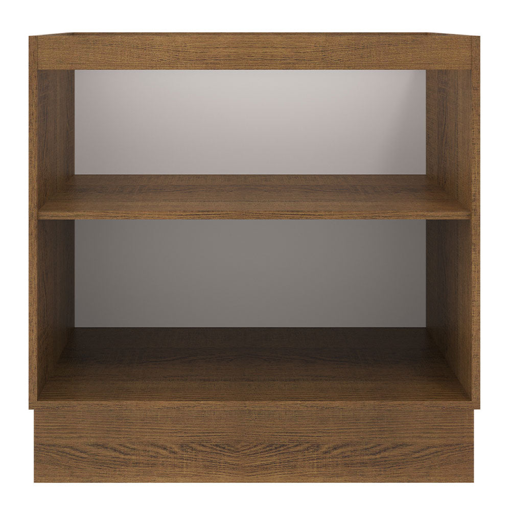 Balcão de Cozinha Madesa Agata 80 x 60 cm 2 Portas (Sem Tampo) Rustic/Cinza