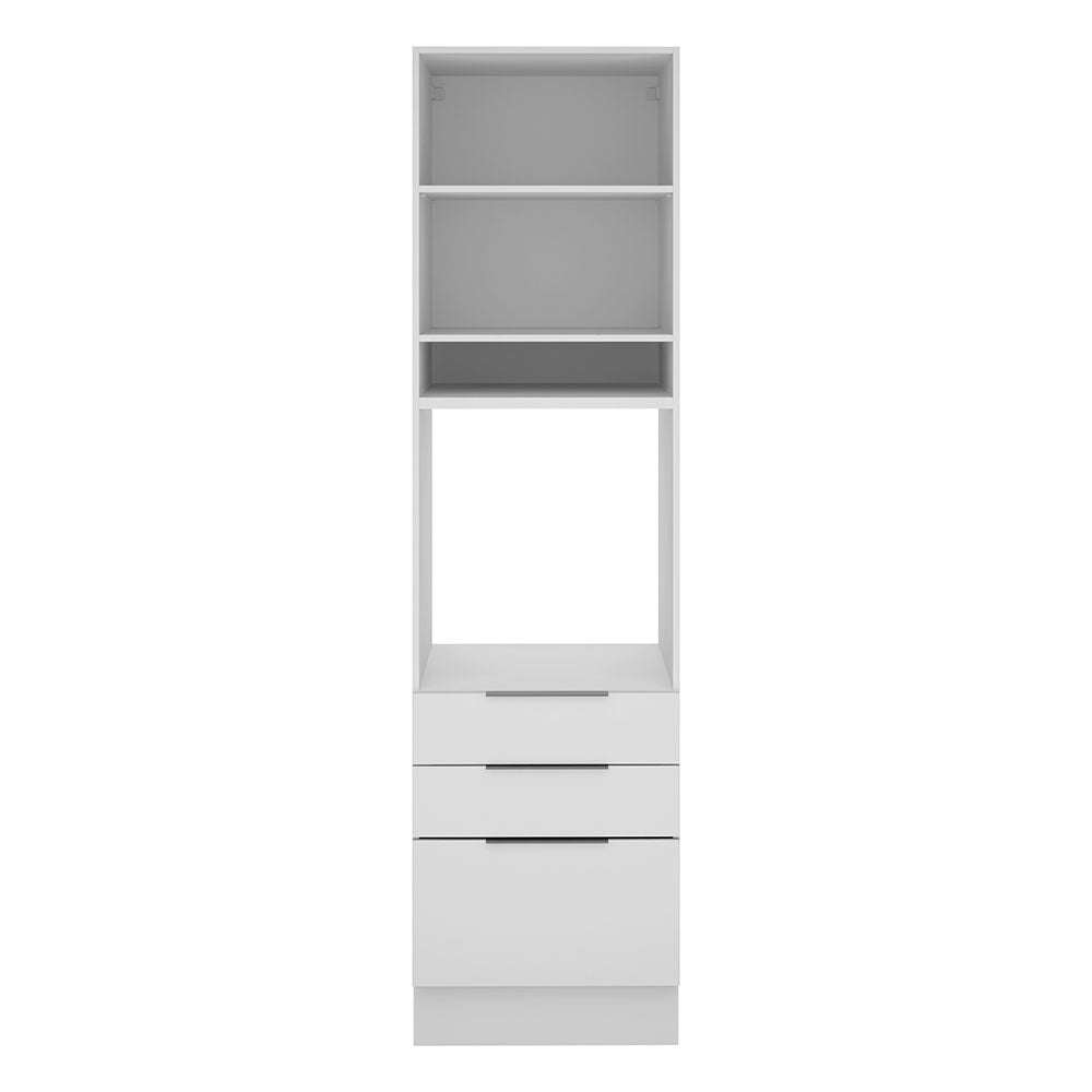 Torre Quente Madesa Stella 60 x 60 cm 1 Porta 3 Gavetas Branco