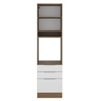 Torre Quente Madesa Stella 60 x 60 cm 1 Porta 3 Gavetas Rustic/Branco