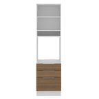 Torre Quente Madesa Stella 60 x 60 cm 1 Porta 3 Gavetas Branco/Rustic