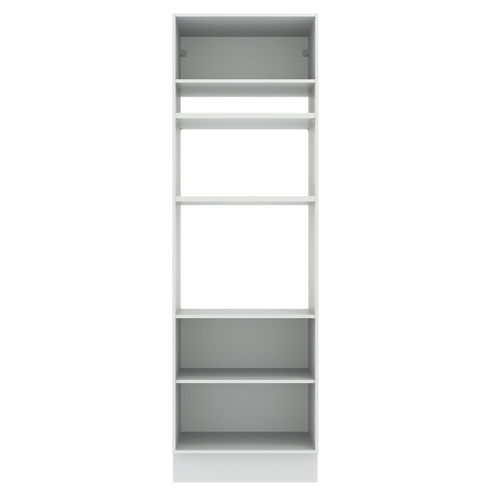 Torre Quente Madesa Agata 70 x 60 cm 3 Portas Branco/Cinza