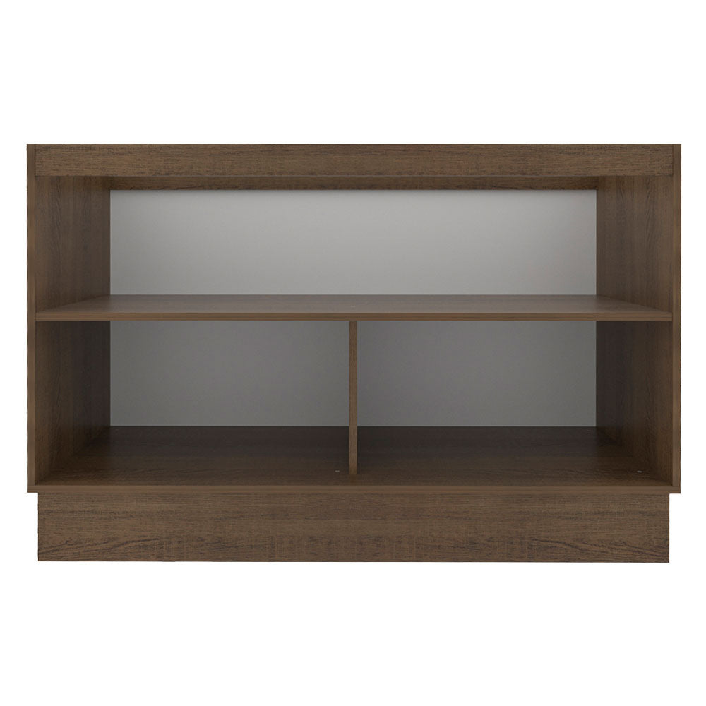 Balcão Gabinete de Pia Madesa Glamy 120 cm 2 Portas (Sem Tampo e Pia) Rustic/Branco