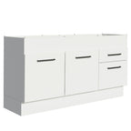 Balcão de Pia Madesa Agata 150 cm 2 Portas e 2 Gavetas (Sem Tampo e Pia) Branco
