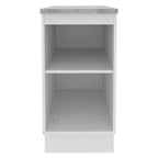 Balcão Madesa Glamy 40 cm 1 Porta Branco/Rustic