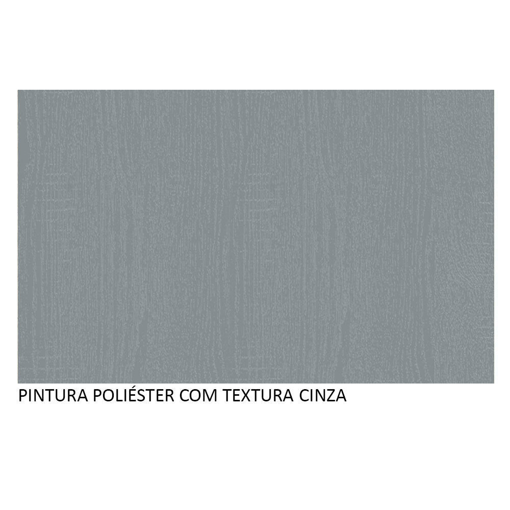 Balcão 80 cm 2 Portas Com Pés Cinza Nice Madesa