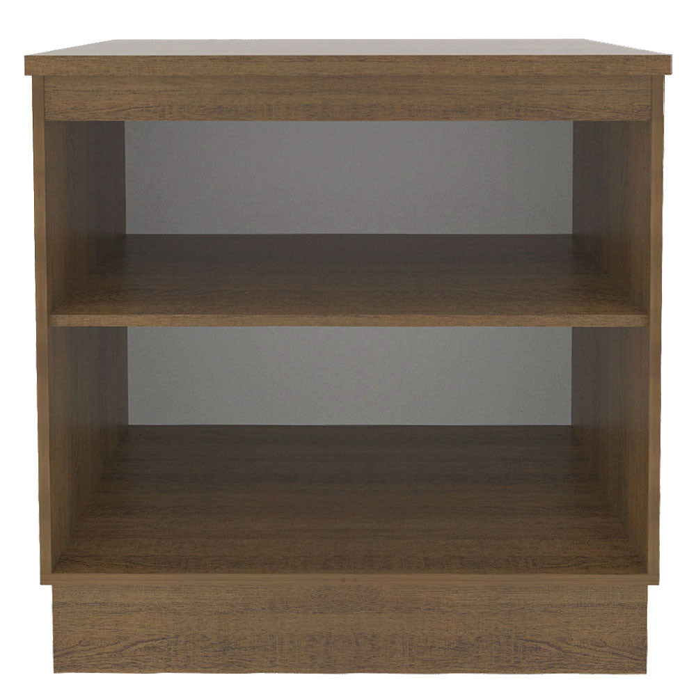 Balcão Madesa Stella 80 cm 2 Portas Rustic/Branco