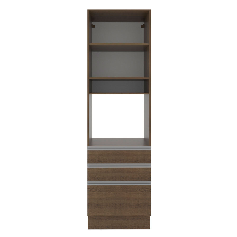 Torre Quente Madesa Glamy 60 cm 1 Porta 3 Gavetas Rustic