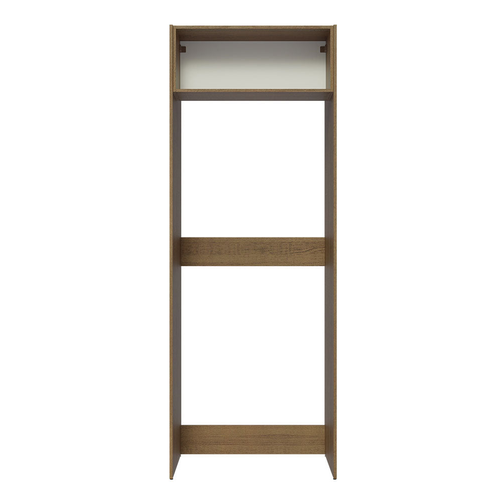 Porta-Geladeira Madesa Lux 1 Porta Basculante Rustic/Branco Veludo