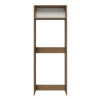 Porta-Geladeira Madesa Lux 1 Porta Basculante Rustic/Branco Veludo