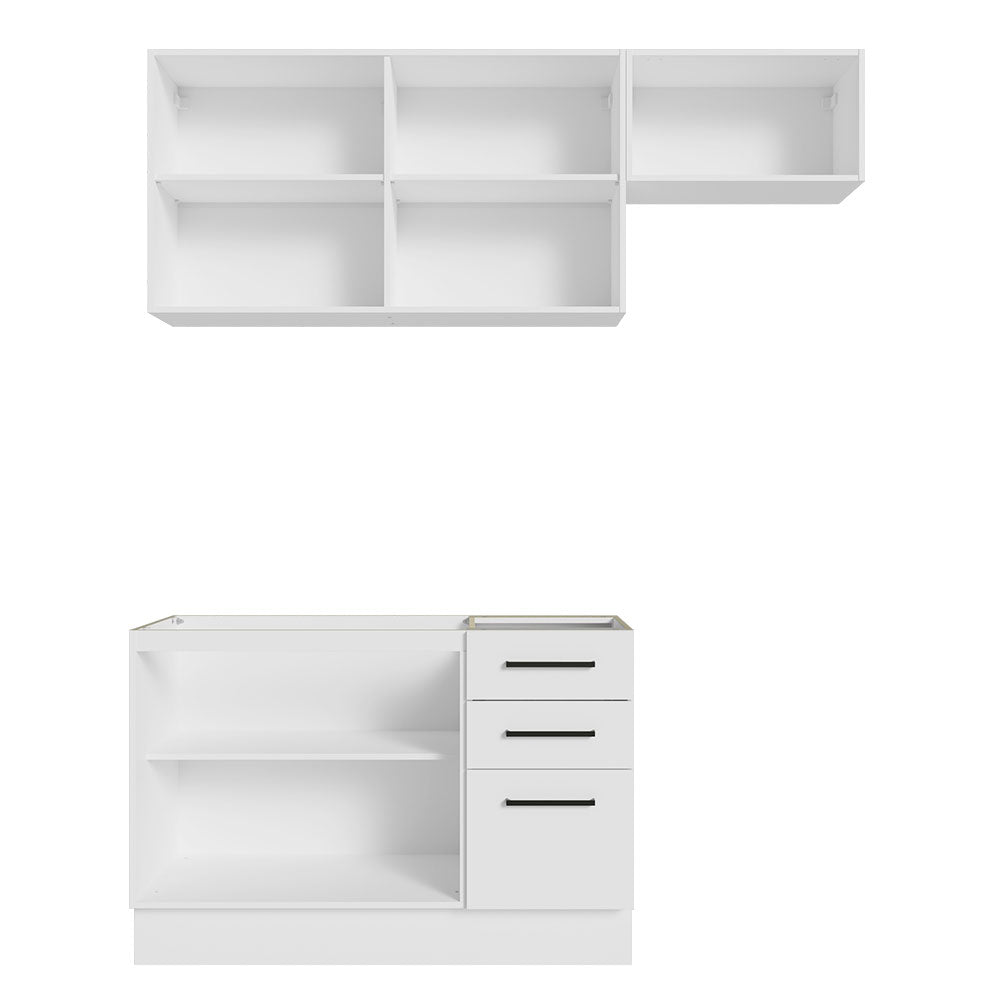 Armário de  Cozinha Compacta 180cm Branco Agata Madesa 09