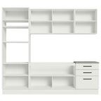 Armário de Cozinha Completa 250cm Branco Agata Madesa 01
