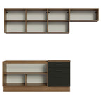 Armário de Cozinha Completa 260cm Rustic Preto Agata Madesa 02