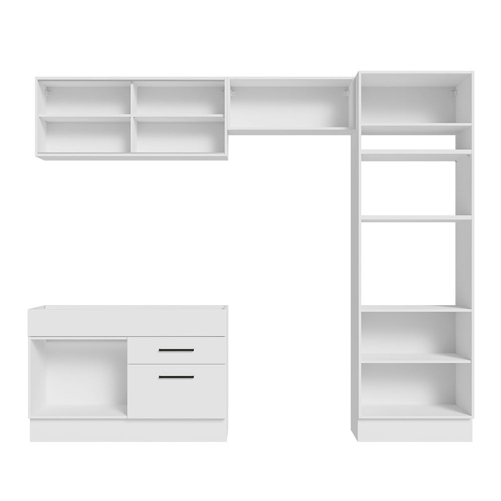 Armário de Cozinha Completa 270cm Branco Agata Madesa 05