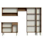 Armário de Cozinha Completa 261cm Rustic/Preto Emilly Madesa 02