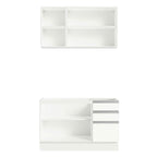 Armário de Cozinha Compacta 120cm Branco Glamy Madesa 01