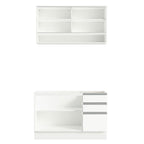 Armário de Cozinha Compacta 120cm Branco Glamy Madesa 02