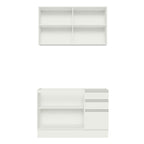 Armário de Cozinha Compacta 120cm Branco Glamy Madesa 03