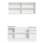 Armário de Cozinha Compacta 160cm Branco Glamy Madesa 01