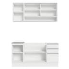 Armário de Cozinha Compacta 160cm Branco Glamy Madesa 02