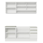 Armário de Cozinha Compacta 180cm Branco Glamy Madesa 06