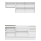 Armário de Cozinha Compacta 180cm Branco Glamy Madesa 07
