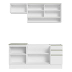 Armário de Cozinha Compacta 180cm Branco Glamy Madesa 08