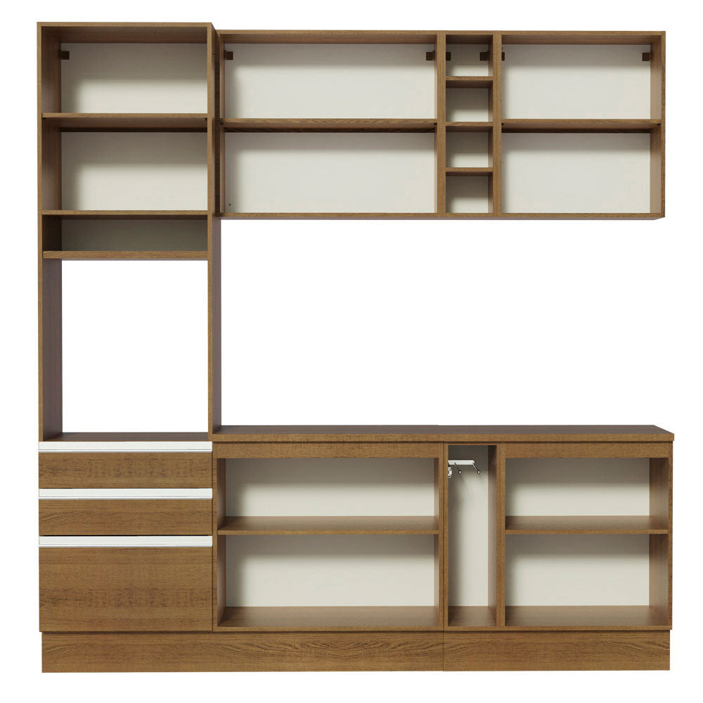 Armário de Cozinha Completa 220cm Rustic Áquila Madesa 04