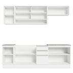 Armário de Cozinha Completa 240cm Branco Glamy Madesa 03