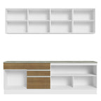 Armário de Cozinha Completa 240cm Branco/Rustic Glamy Madesa 06