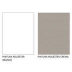 Armário de Cozinha Completa 270cm Branco/Branco/Crema Jade Madesa 08