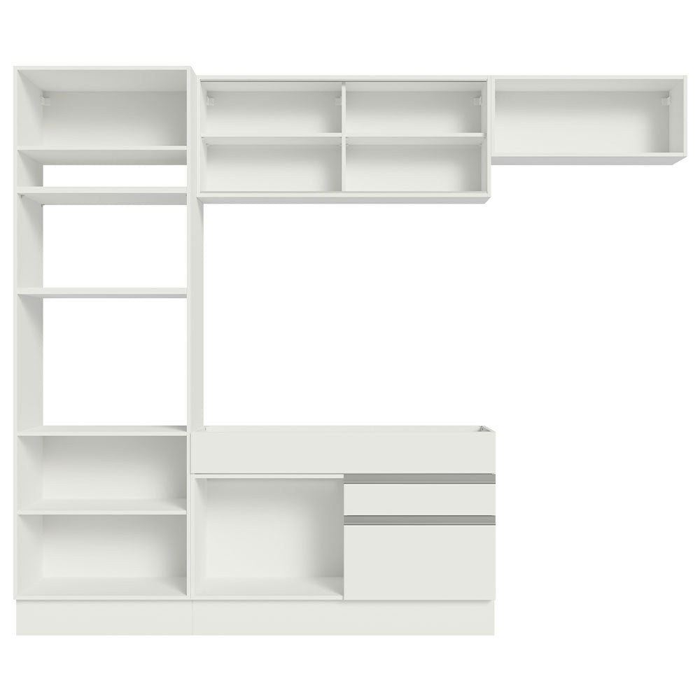 Armário de Cozinha Completa 270cm Branco Glamy Madesa 11
