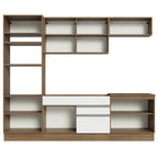Armário de Cozinha Completa 270cm Rustic/Branco Glamy Madesa 13