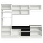 Armário de Cozinha Completa 270cm Branco/Preto Glamy Madesa 13
