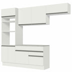 Armário de Cozinha Completa 270cm Branco Glamy Madesa 14