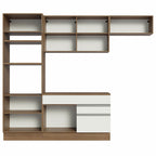 Armário de Cozinha Completa 270cm Rustic/Branco Glamy Madesa 14