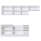 Armário de Cozinha Completa 280cm Branco Marcela Madesa 03