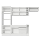 Armário de Cozinha Completa 290cm Branco Safira Madesa 04
