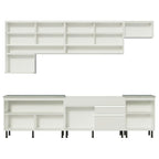 Armário de Cozinha Completa 300cm Branco Verona Madesa 01SR