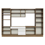 Armário de Cozinha Completa 330cm Rustic/Branco Glamy Madesa 03