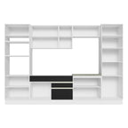 Armário de Cozinha Completa 330cm Branco/Preto Glamy Madesa 03
