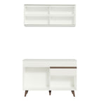 Armário de Cozinha Compacta 120cm Branco Reims Madesa 01