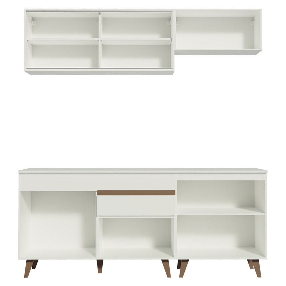 Armário de Cozinha Compacta 190cm Branco Reims Madesa 01