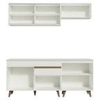 Armário de Cozinha Compacta 190cm Branco Reims Madesa 01