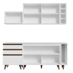 Armário de Cozinha Compacta 200cm Branco Reims Madesa 01